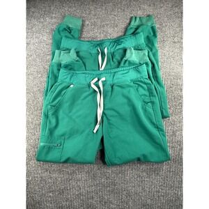 FIGS TECHNICAL COLLECTION Scrubs Jogger Pants Green Woman's SZ M Lot of 2